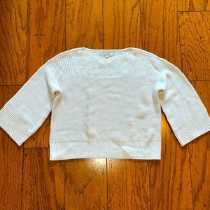 Pretty, flattering, XS Loft bone colored sweater